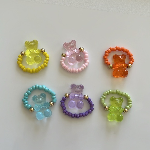 Gummy Bear Stretch Rings, new - Picture 4 of 4